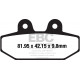 Brzdy EBC Moto EBC Brzdové obložení FA710V | race-shop.cz