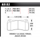 Brzdové desky HAWK performance Zadní brzdové destičky Hawk HB193G.670, Race, min-max 90° C-465° C | race-shop.cz