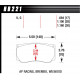 Brzdové desky HAWK performance brzdové destičky Hawk HB221G1.18, Race, min-max 90 ° C-465 ° C | race-shop.cz