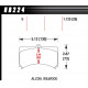 Brzdové desky HAWK performance brzdové destičky Hawk HB224U1.12, Race, min-max 90 ° C-465 ° C | race-shop.cz