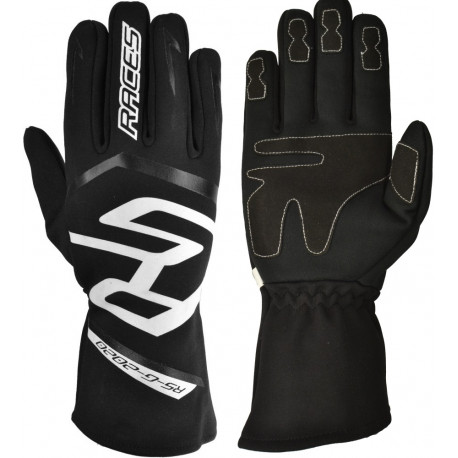 Akce Závodní rukavice RACES PREMIUM EVO II (vnitřní šití), černá | race-shop.cz