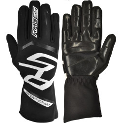 Závodní rukavice RACES PREMIUM EVO II SILICONE (vnitřní šití), černá