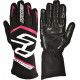 Závodní rukavice RACES PREMIUM EVO II SILICONE (vnitřní šití), černá/růžová