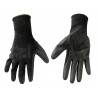 Polomáčené polyesterové pracovní rukavice - černé