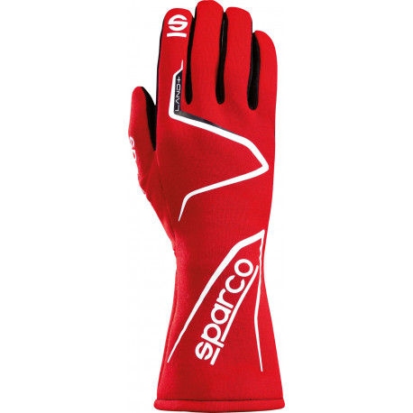 Rukavice FIA závodní rukavice Sparco LAND+ (vnitřní šití), červená | race-shop.cz