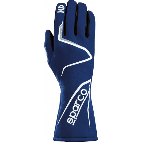 Rukavice FIA závodní rukavice Sparco LAND+ (vnitřní šití), modrá | race-shop.cz