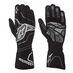 Kartingové rukavice Alpinestars Tech-1 KX V2 (vnější šití), černá/šedá