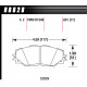 Brzdové desky HAWK performance Přední brzdové destičky Hawk HB628F.651, Street performance, min-max 37° C-370° C | race-shop.cz