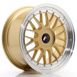 Japan Racing JR23 17x8 ET40-45 BLANK, Gold w/Machined Lip