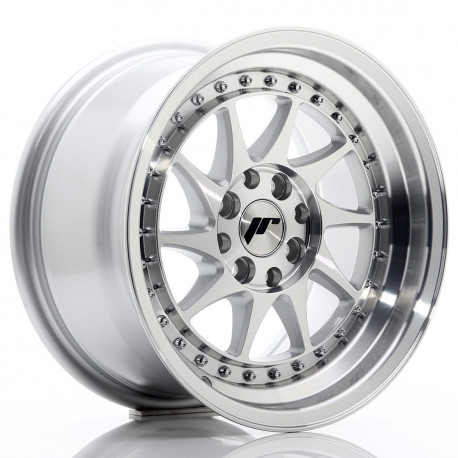 Hliníkové disky Japan Racing JR26 15x8 ET25 4x100/108 Silver Machined | race-shop.cz