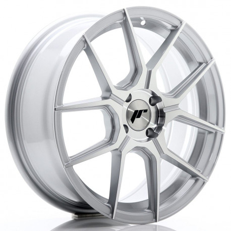 Hliníkové disky Japan Racing JR30 17x7 ET40 4x100 Silver Machined | race-shop.cz