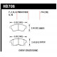Brzdové desky HAWK performance Přední brzdové destičky Hawk HB706Z.714, Street performance, min-max 37° C-350° C | race-shop.cz