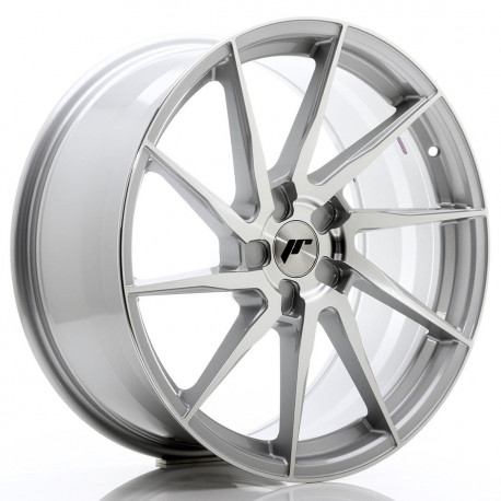 Hliníkové disky Japan Racing JR36 20x9 ET15-38 5H BLANK, Silver Brushed Face | race-shop.cz
