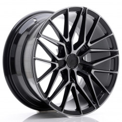 Japan Racing JR38 18x9 ET20-45 5H BLANK, Black Brushed w/Tinted Face