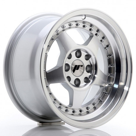 Hliníkové disky Japan Racing JR6 15x8 ET15 4x100/114 Silver Machined | race-shop.cz