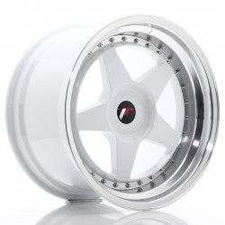 Japan Racing JR6 18x10,5 ET0-25 BLANK, White w/Machined Lip
