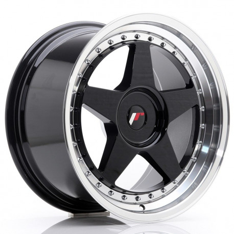 Hliníkové disky Japan Racing JR6 18x9,5 ET20-40 BLANK, Glossy Black | race-shop.cz