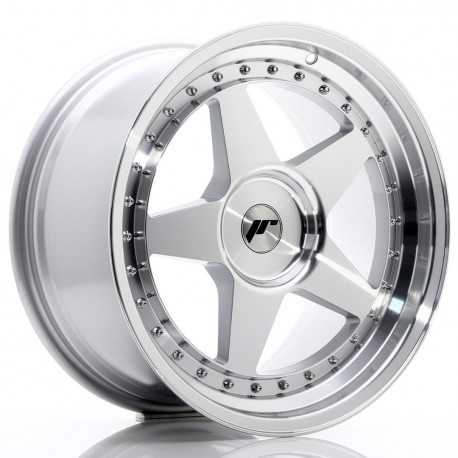 Hliníkové disky Japan Racing JR6 18x9,5 ET20-40 BLANK, Silver Machined | race-shop.cz