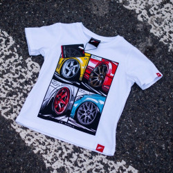 Dětské tričko JAPAN RACING Mix, bílá