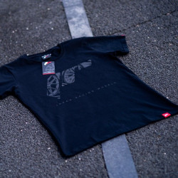 Tričko JAPAN RACING JR logo mužské, Černá barva