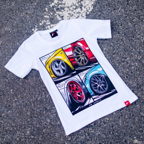 Trička Dámské tričko JAPAN RACING Mix, bílá | race-shop.cz