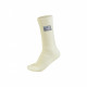 Spodní prádlo OMP Nomex ponožky s FIA homologací, vysoké bílé | race-shop.cz