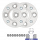 Rozšiřovací podložky pro konkrétní model Rozšiřovací podložky se šteftami (sada 2ks) pro mg 3 ii fl - 25mm, 4x100, 56,1 | race-shop.cz