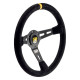 Volanty 3 ramenný sportovní volant OMP RS, 350mm, semiš, 70mm odsazení, černá/žlutá | race-shop.cz