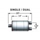 1x vstup / 2x výstup Ocelový tlumič Magnaflow 13148 | race-shop.cz