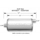1x vstup / 1x výstup Ocelový tlumič Magnaflow 14362 | race-shop.cz