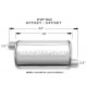 1x vstup / 1x výstup Ocelový tlumič Magnaflow 14366 | race-shop.cz