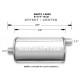 1x vstup / 1x výstup Ocelový tlumič Magnaflow 14909 | race-shop.cz