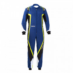 CIK-FIA kartingová kombinéza SPARCO Kerb K44, modrá/černá/žlutá/bílá