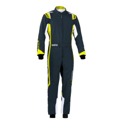 CIK-FIA kartingová kombinéza SPARCO Thunder K43, šedá/žlutá