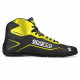 Kartingové boty Sparco K-POLE, černá/fluo žlutá