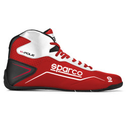 Kartingové boty Sparco K-POLE, červená/bílá