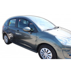Ofuky oken pro CITROEN C3 II 5D 2009-2017 (+OT) 4ks (přední + zadní)