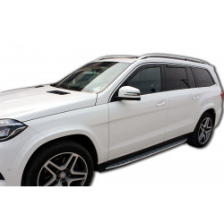 Ofuky oken pro MERCEDES GLS X166 5D 2013-2019 (+OT) 4ks (přední + zadní)