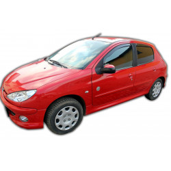 Ofuky oken pro PEUGEOT 206 5D 1998-2005(+OT) 4ks (přední + zadní)