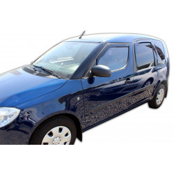 Ofuky oken pro SKODA ROOMSTER 5D 2006-2015 (+OT) 4ks (přední + zadní)