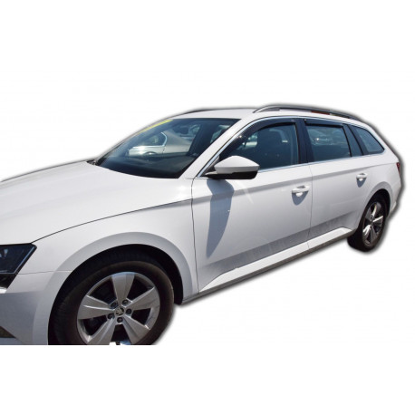 Okenní deflektory Ofuky oken pro SKODA SUPERB III 5D 2015-up (+OT) (COMBI) 4ks (přední + zadní) | race-shop.cz