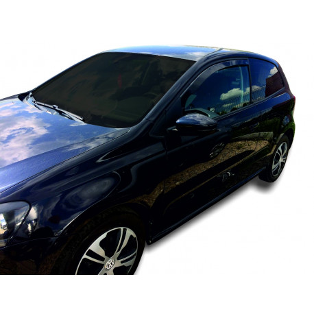 Okenní deflektory Ofuky oken pro VOLKSWAGEN POLO (V gen) 3D 2009-2017 2ks (přední) | race-shop.cz