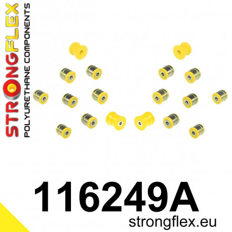 W140 (91-98) STRONGFLEX - 116249A: Sada pouzder zadního zavěšení | race-shop.cz