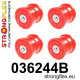 X5 E53 99-06 STRONGFLEX - 036244B: Pouzdro zadního pomocného rámu sada | race-shop.cz