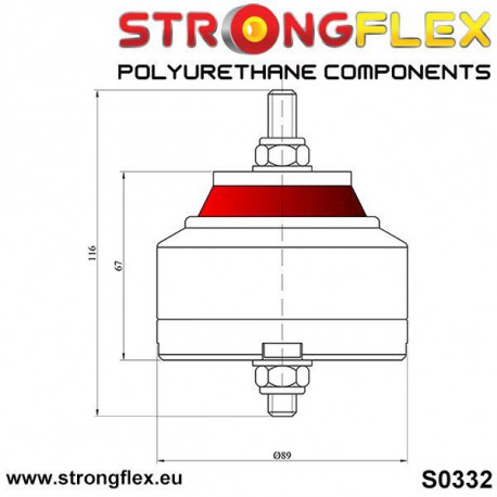 Universal STRONGFLEX - 031760B: Motor , uložení motoru - swap | race-shop.cz