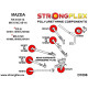 RX-8 (03-12) STRONGFLEX - 101675A: . .přední pouzdro. . . . zadního vlečného . ramene. SPORT | race-shop.cz