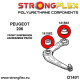 206 (+) / 207 Compact / 207i (SD) (98-17) STRONGFLEX - 141563A: Zadní pouzdro předního ramene. . . SPORT | race-shop.cz