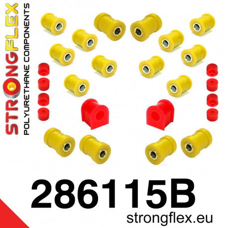 S15 (99-02) STRONGFLEX - 286115B: Zadní odpružovací pouzdra sada | race-shop.cz