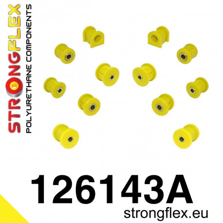 VII - VIII - IX (01-07) STRONGFLEX - 126143A: Zadní odpružení pouzdra sada SPORT | race-shop.cz