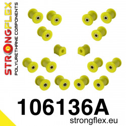 STRONGFLEX - 106136A: Zadní odpružení polyuretanová pouzdra sada SPORT